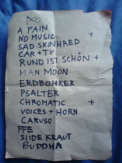 Set List